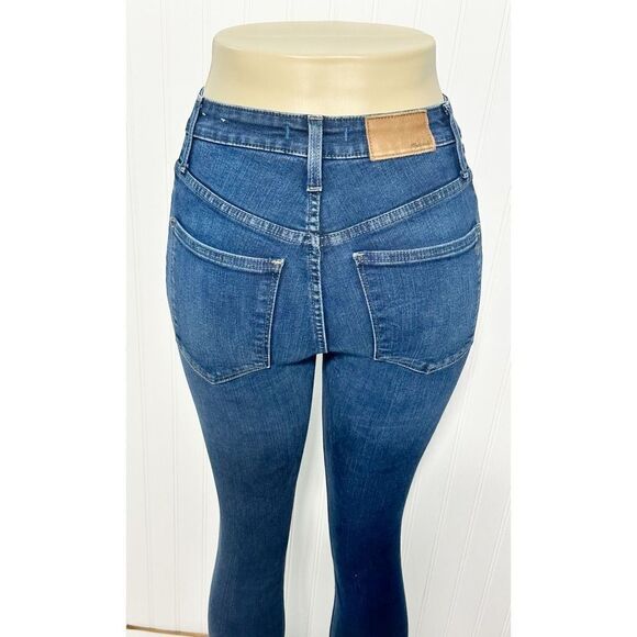 Madewell Women's Curvy High-Rise Skinny Jeans Denim Blue Medium Wash Size 25 - Picture 8 of 16